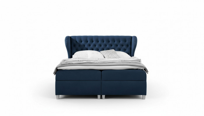 Luxus Boxspringbett Schlofkummerbett Gepolstert Bett Modern 160x200cm Holz