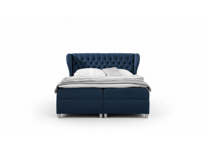 Luxus Boxspringbett Schlofkummerbett Gepolstert Bett Modern 160x200cm Holz