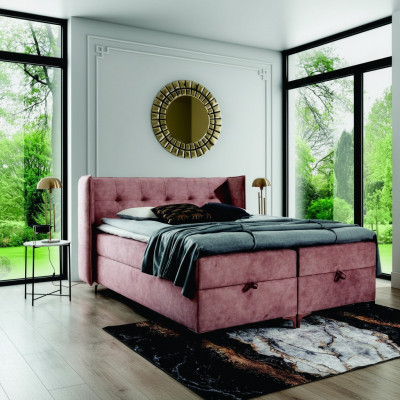 Schlofzëmmer Miwwelen Boxspringbett Bett 160x200cm Modernen Design Ariichtung