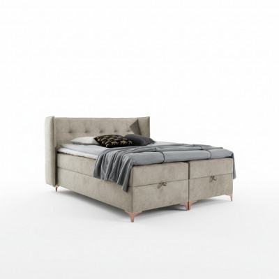 Einrichtung Schlofkummer Polsterbett Luxus Boxspringbett Duebel Design Miwwelen