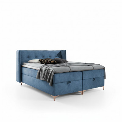 Moderne Schlofzëmmer Luxusbett Gepolstert Bett Ariichtung Design Polstermöbler