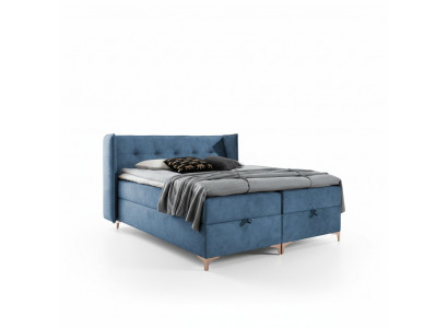Moderne Schlofzëmmer Luxusbett Gepolstert Bett Ariichtung Design Polstermöbler