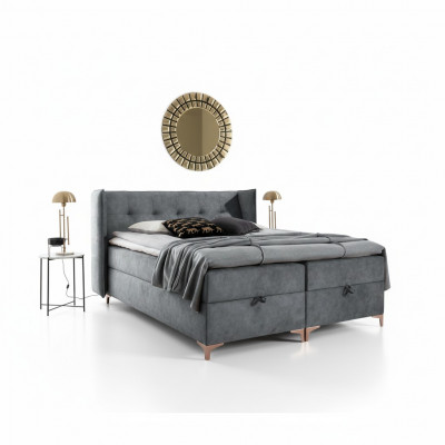 Boxspringbett 160x200cm Polstermébel Luxus Bett Schlofkummer Stil Modern
