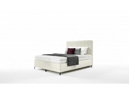 Designer Bett Duebelbett Luxus Schlofzëmmer Gepolstert Bett 160x200cm Moderne Stil