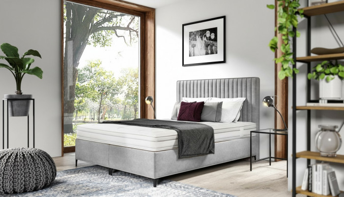 Polsterbett Schlofkummer Bett Luxus nei Design Modern Holz Ariichtung Textil