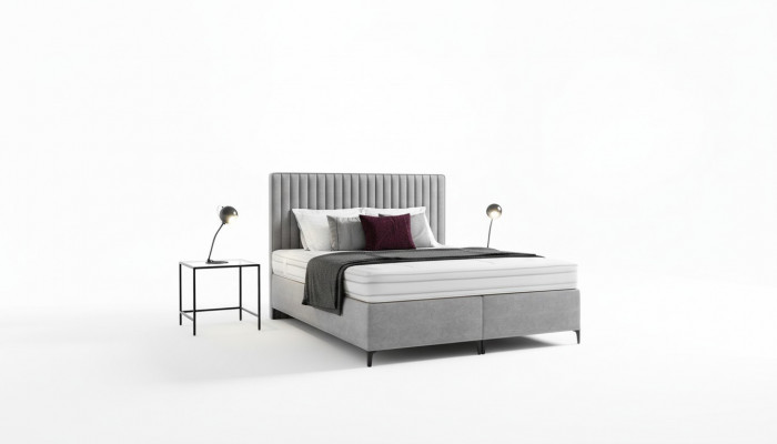 Polsterbett Schlofkummer Bett Luxus nei Design Modern Holz Ariichtung Textil