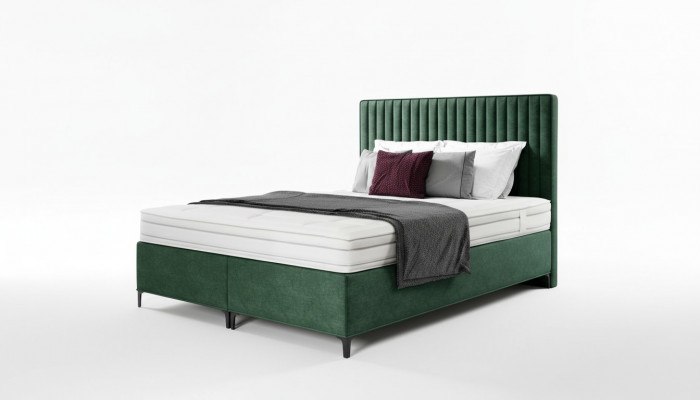 Luxus Boxspringbett Schlofkummer Polsterbett Ariichtung Textil 160x200cm Holz