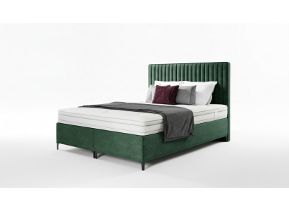 Luxus Boxspringbett Schlofkummer Polsterbett Ariichtung Textil 160x200cm Holz