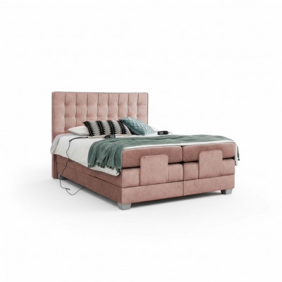 Bett 160x200cm Ariichtung Schlofzëmmer Polsterbett Textil Modern Miwwelen Nei