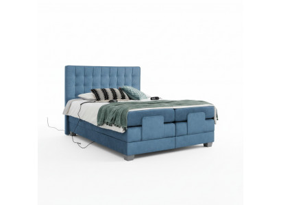 Blo Bett Schlofzëmmer Duebelbett Ariichtung Polsterbett Modern Ariichtung