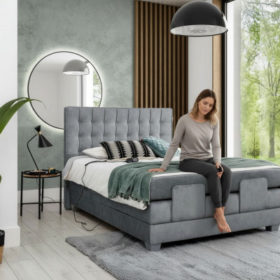Modern Bett Griich duebelt Bett 160x200cm Schlofzëmmer Design Modern Ariichtung