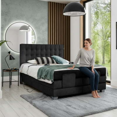 Boxspringbett Gepolstert Bett Gepolstert Miwwelen Luxus Bett Schlofzëmmer Modern Design Nei