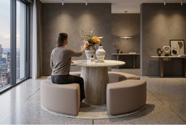 Luxus Wunnzëmmer Couchtisch Design Modern Miwwelen Holz Ariichtung