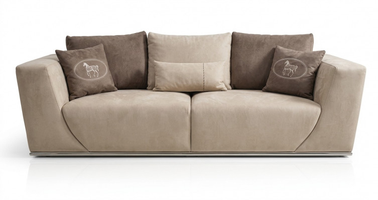 Wunnzëmmer Sofa Drésëtzeger Modern Sofa Canapé Polster Miwwelen Textil Ariichtung