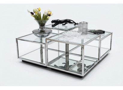 Moderne Glas Couchtisch Wunnzëmmer Miwwel Neien Design Ariichtung