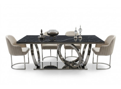 Modern Ariichtung Set Luxus Miwwelen Iessdësch Nei 4х Still Design Sideboard