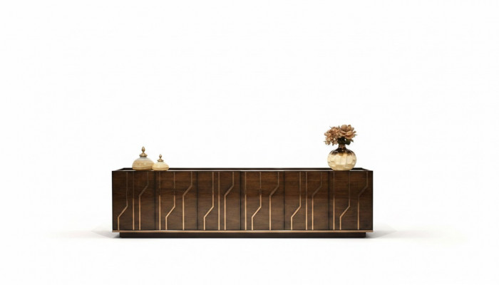 Wunnzëmmer Miwwelen Sideboard Luxus Modern Design Kommod Holz Ariichtung