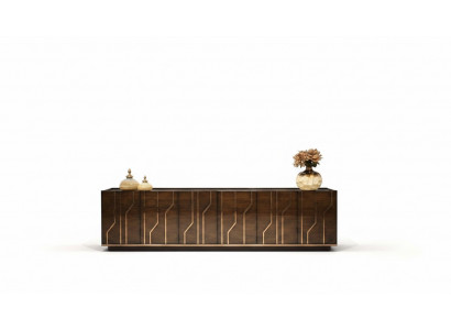 Wunnzëmmer Miwwelen Sideboard Luxus Modern Design Kommod Holz Ariichtung