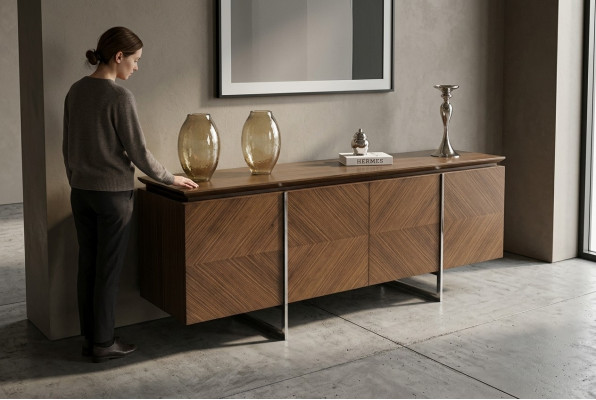 Design Miwwel Sideboard Modern Luxus Wunnzëimmermiwwel Holz Ariichtung