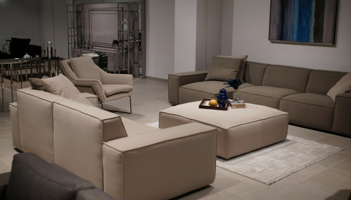 Wunnzëmmermiwwel Set 4 Deeler Luxus Ariichtung Sofagarnitur Design Ecksofa