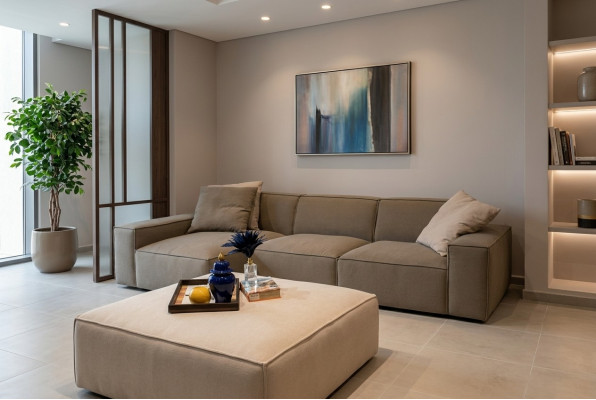 Design Ecksofa L-Form Wunnzëmmer Miwwelen Luxus Modern Ariichtung Neit Sofa