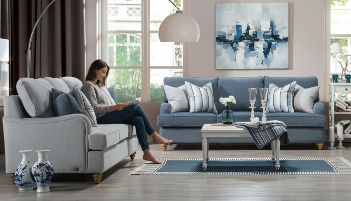 Sofa Dräisëtzer 2x Wunnzëmmer Luxus Miwwelen Modern Design Ariichtung