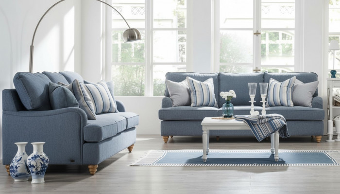 Sofa Dräisëtzer 2x Wunnzëmmer Luxus Miwwelen Modern Design Ariichtung