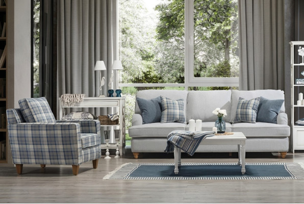 Luxus Wunnzëmmer Set Modern Miwwelen Canapé Drësëtzer Design Neie Fautteuil