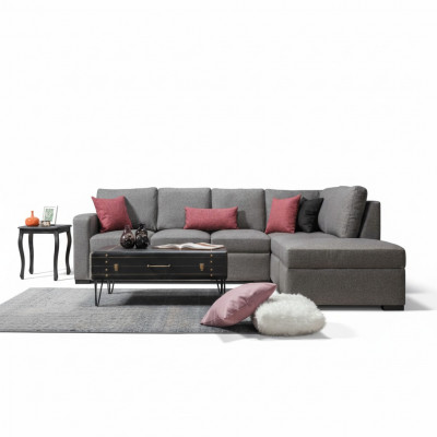 Wunnzëmmer Polsterschmuck Luxus Ecksofa L-Form Modern Design Canapé Couch