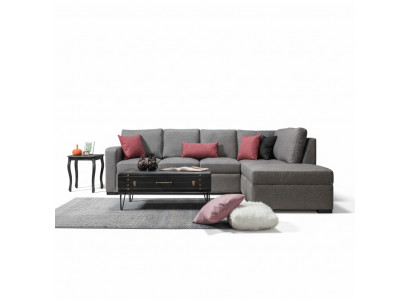 Wunnzëmmer Polsterschmuck Luxus Ecksofa L-Form Modern Design Canapé Couch