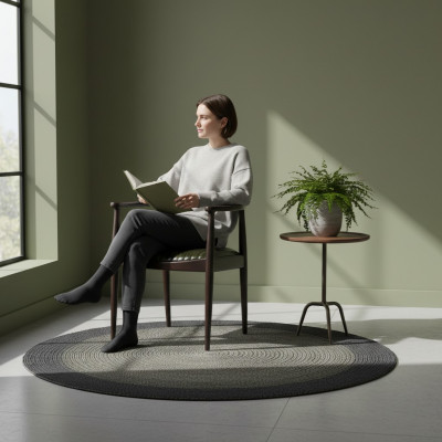 Iesszëmmer Design Stull mat Aarmleeën Neien Miwwel Sëtz Schwaarz Holsstull