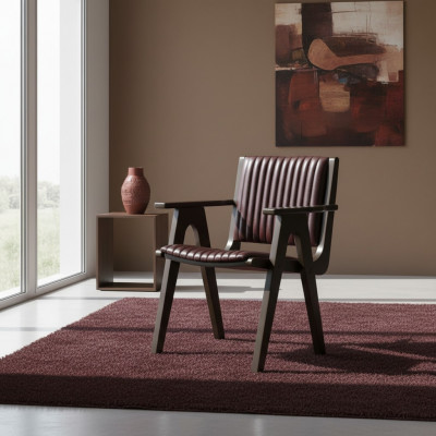 Miwwel Iesszëmmer Design Still mat Armleenen Holz Still Polstersëtz Nei