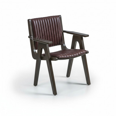 Miwwel Iesszëmmer Design Still mat Armleenen Holz Still Polstersëtz Nei