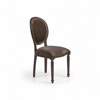 Designer Luxus Klassesch Esstull Still Sëtz Polstersëtz Holz