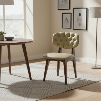 Modern Chesterfield Stull Design Iesszëmmerstull Nei Luxus Miwwelen