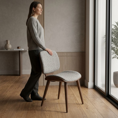 Iesszëmmerstull Modernen Design Neien Luxus Miwwelen Gepolsterten Sëtz Iesszëmmer