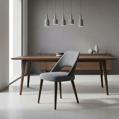 Iesszëmmerstull Gro Polster Stoff Nei Luxus Sëtz Stull Ariichtung Design