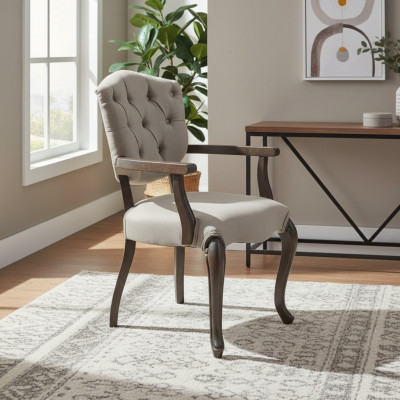Iesszëmmer Designer Chestefield Stull Holz Luxus Stil Modern Polstersëtz Neit