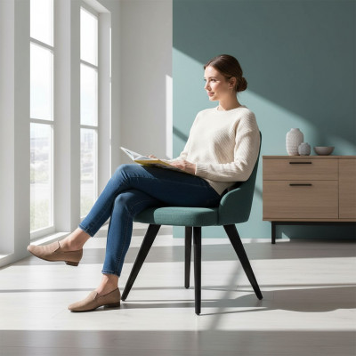 Modernen Designerstull Iesszëmmer Ariichtung Luxus Nei Still Polstersëtz