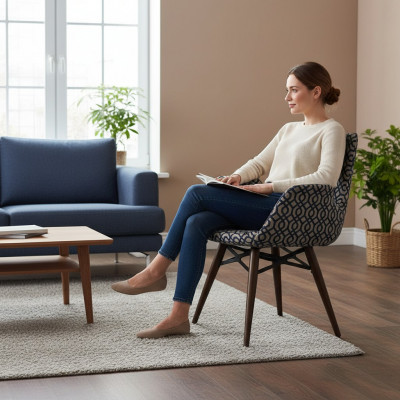 Luxus Aarmstull Iesszëmmer Modernen Designer Stull mat Armleef Nei