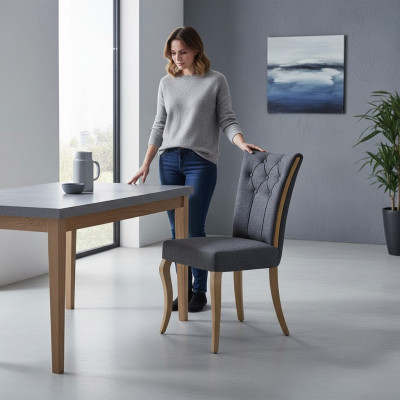 Luxus Iesszëmmer Miwwelen Designer Groe Stull Neien Ariichtung Modern Still
