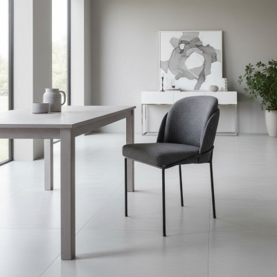 Luxus Gro Stull Iesszëmmer Polster Stoff Miwwelen Neie Designer Still