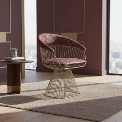 Stull mat Armleef Design Modern Miwwelen Luxus Armleefstull Gepolsterten Stull