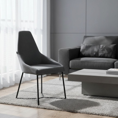 Designer Stull Miwwel Modern Polsterstull Gro Esszëmmerstull Nei Miwwel