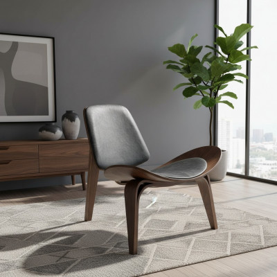 Fotell Wunnzëmmer Modern Holzstull Design Sëtz Design Nei Ariichtung