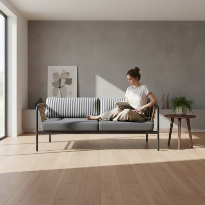 Luxus Sofa Design Drësëtzer Modern Couch Miwwelen Polster Polstermiwwelen