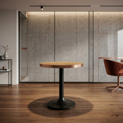 Iessdësch Ronn Iesszëmmer Luxus Ariichtung Modern Holz Design Dëscher