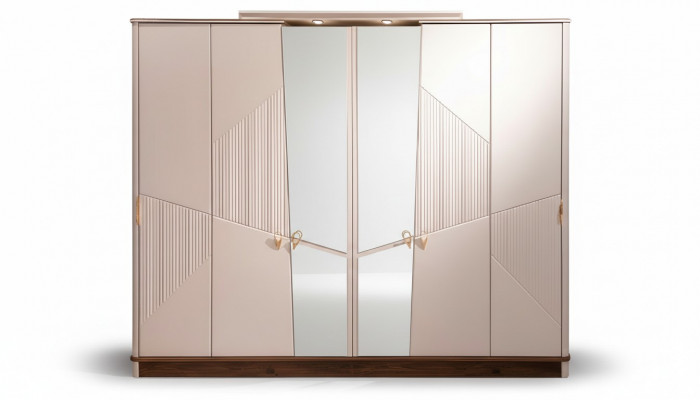Kleederuschaf Schlofkummer Ariichtung Modern Schaf Design Holz Miwwelen