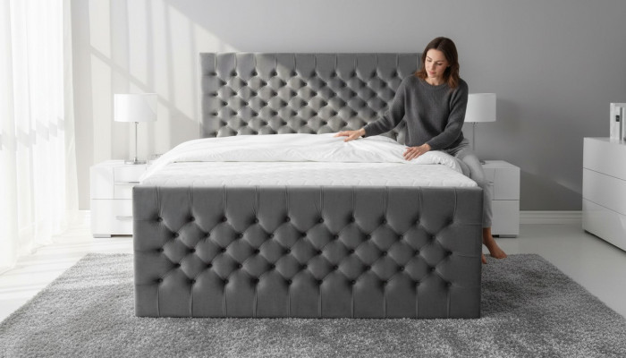 Luxus Schlofzëmmer Bett Polster Design Luxus Duebel Hotel Better 160x200cm