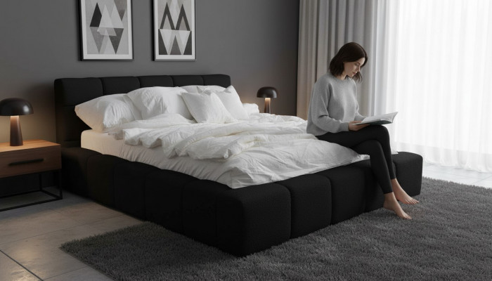 Bett Klassesch Polster Design Luxus Duebel Hotel Better Schlof Zëmmer Textil Nei